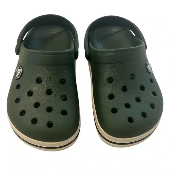 Crocs Crocband Slip On Clogs Forest Green Shoes Size c11 c 11 Little Kids Boys - Picture 4 of 10